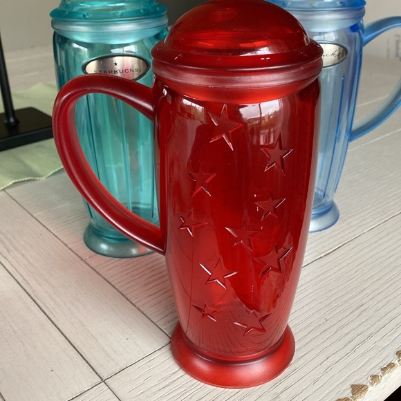 Starbucks 2003 Summer Rocket Tumbler, Trio (3) of Tumblers, Barista Collection - Picture 7 of 11